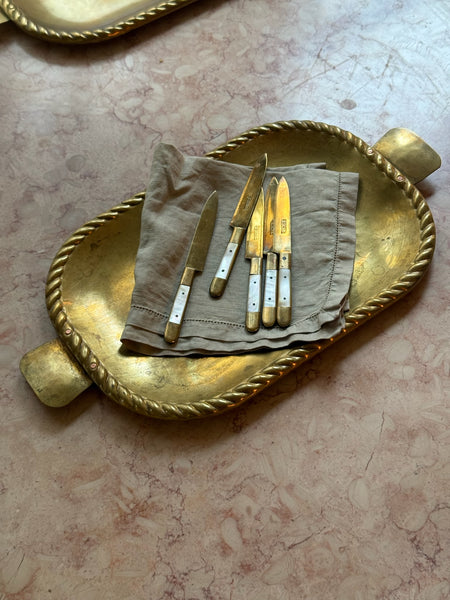 1950s Swedish Brass Tray