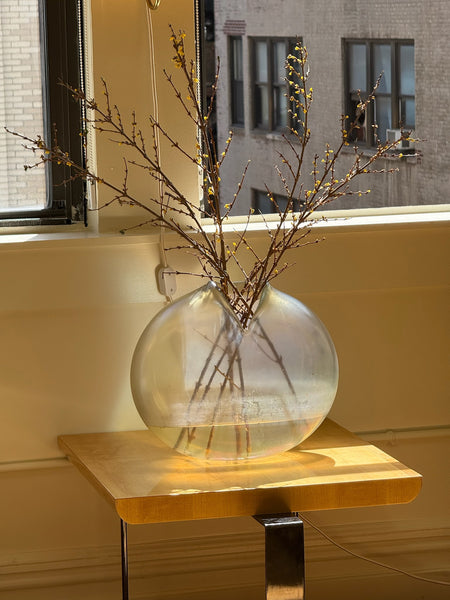 Iridescent Cast Glass "Millennium III" Vase by Alejandro Ruiz for Venini Murano