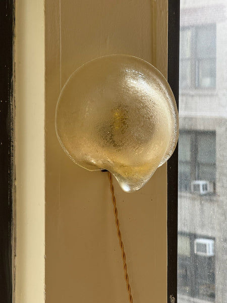 1950s Italy, Seguso Vetri D’Arte Etched Wall Sconce