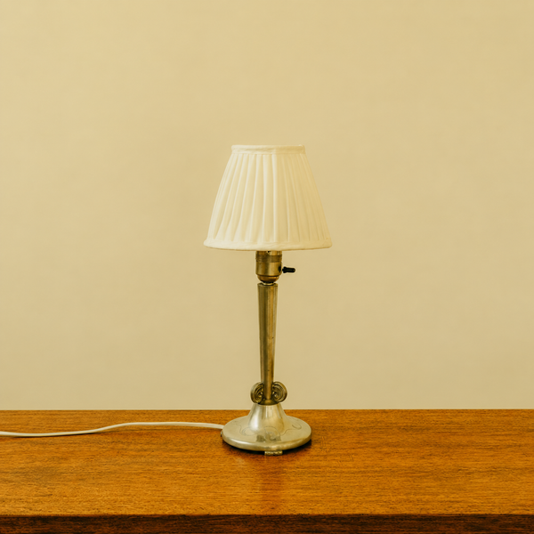 1930s Swedish Pewter Table Lamp by Celestin Andersson