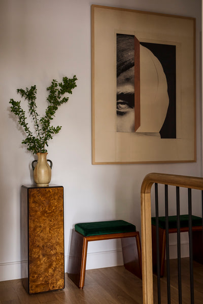Burled Olivewood Pedestal