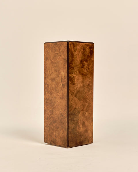 Burled Olivewood Pedestal