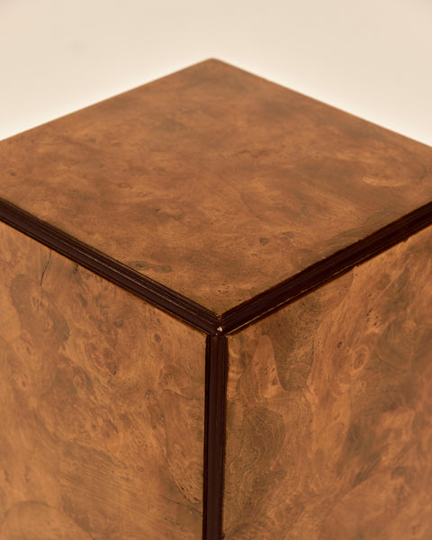 Burled Olivewood Pedestal