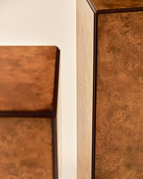 Burled Olivewood Pedestal