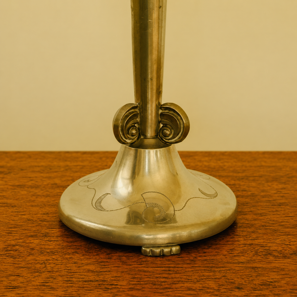 1930s Swedish Pewter Table Lamp by Celestin Andersson