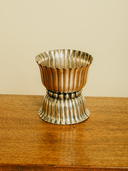 1920s Josef Hoffmann for Weiner Wersktatte Silver Footed Bowl