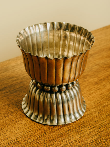 1920s Josef Hoffmann for Weiner Wersktatte Silver Footed Bowl