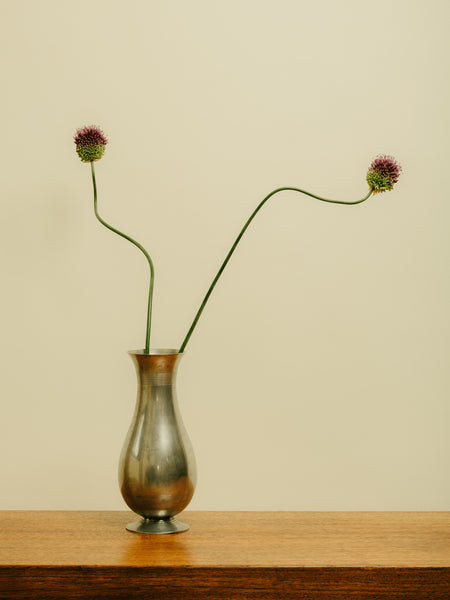 1930s Polished Pewter Lidded Urn by C.G Hallberg, attributed to Sylvia Stave