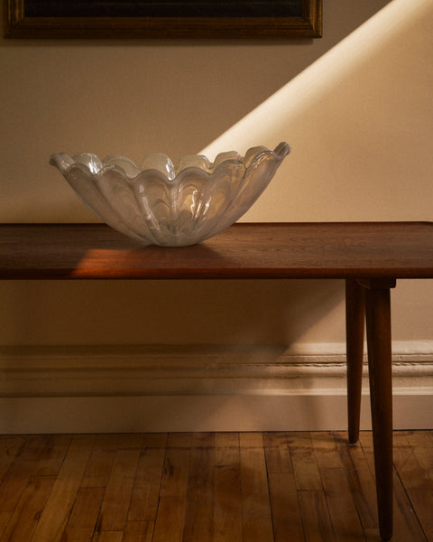 1980s Murano Handblown Glass Fruit / Centerpiece Bowl