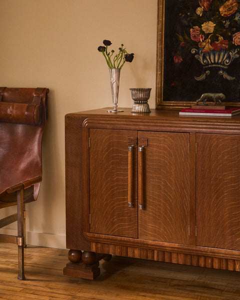 1930s French Art Deco Oak Sideboard