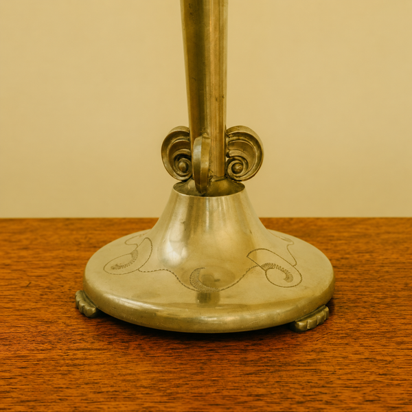 1930s Swedish Pewter Table Lamp by Celestin Andersson