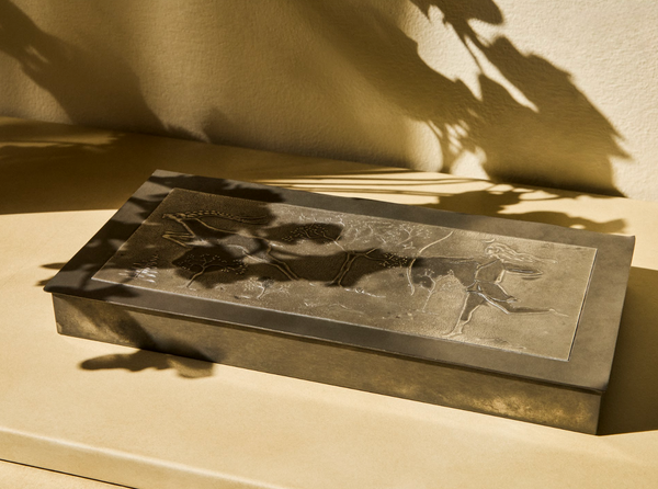 1930s Swedish Grace Pewter Box by Ystad Tenn