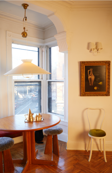 Stilnovo Counterweight Brass and Parchment Pendant
