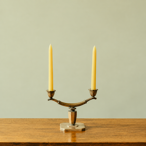 1930s Swedish Grace Bronze Candelabra by Sune Bäckström