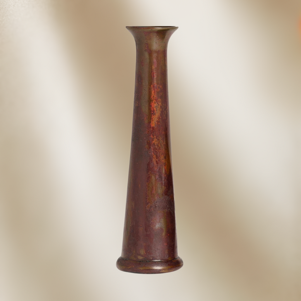 1960's Japanese Patinated Bronze Vase