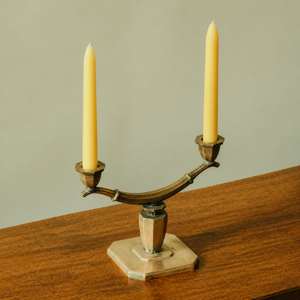 1930s Swedish Grace Bronze Candelabra by Sune Bäckström