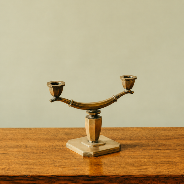 1930s Swedish Grace Bronze Candelabra by Sune Bäckström