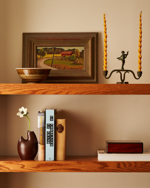 Pair of 1930s Swedish Art Deco Patinated Bronze Statuesque Candleholders