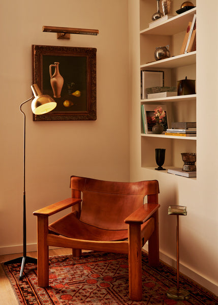 1950s Swedish ASEA Brass Floor Lamp