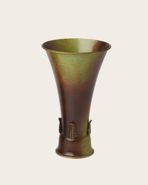 Bronze “Kunga Vasen” Swedish Grace Vase by Ystad Brons