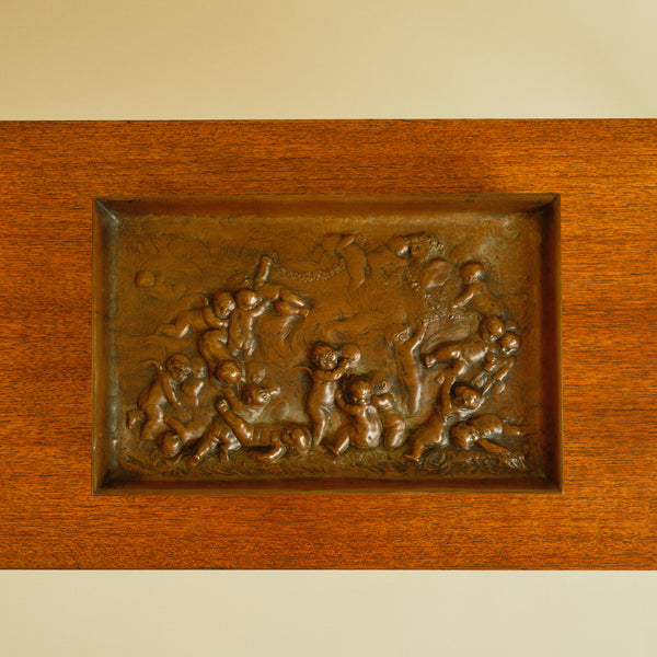 1920s French Bronze Footed Tray