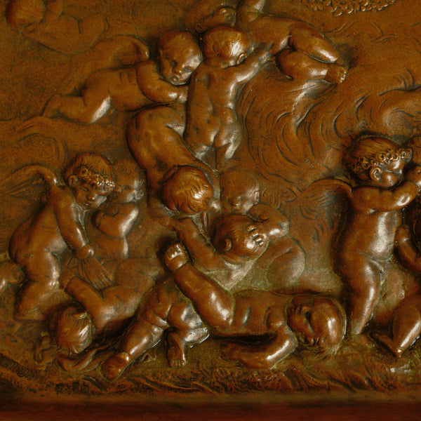 1920s French Bronze Footed Tray