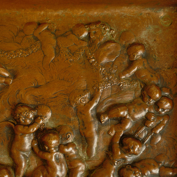 1920s French Bronze Footed Tray