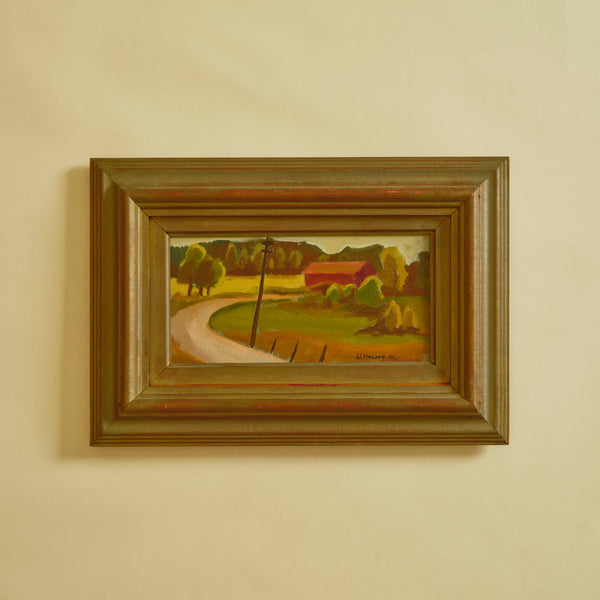 1940s Swedish Oil Painting by Waldemar Marberg