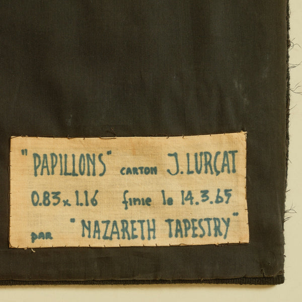 Aubusson Papillons “Nazareth”  Tapestry by Jean Lurcat