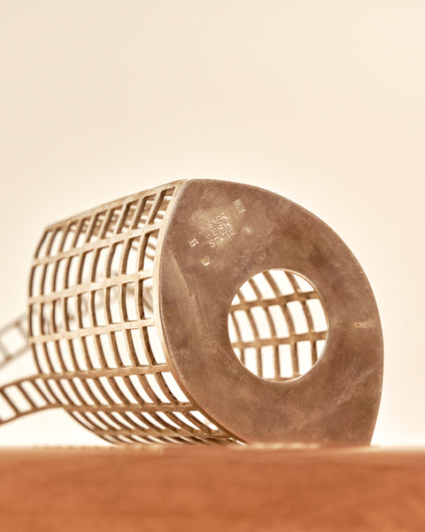 Silver  "Glitterwerk" Flowerbasket by Josef Hoffmann for Wiener Werkstätte