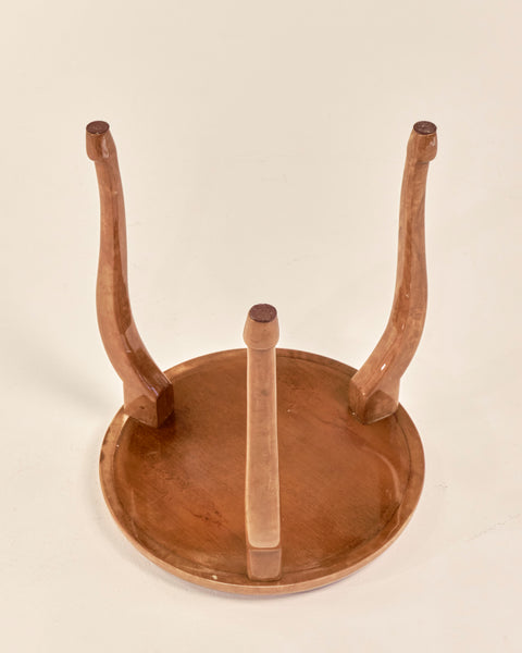 Aldo Tura Lacquered Goatskin Side/Occasional Table