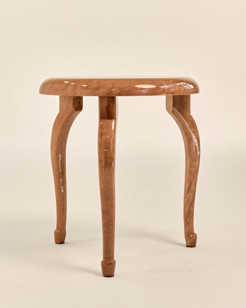 Aldo Tura Lacquered Goatskin Side/Occasional Table
