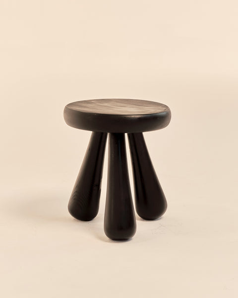Swedish Ebonized Pine Footstool