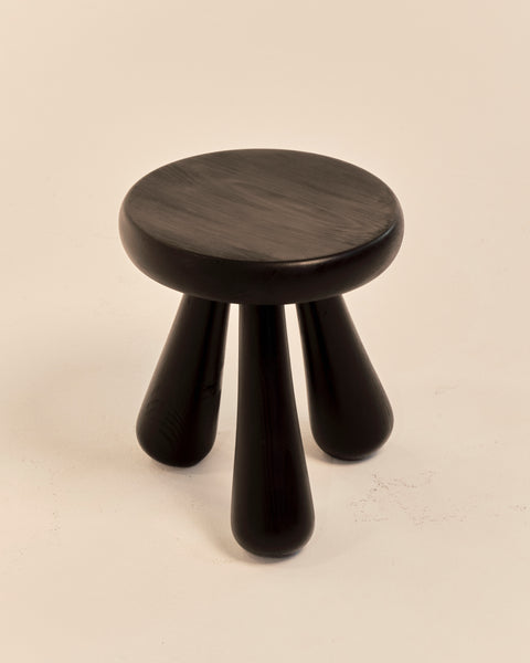 Swedish Ebonized Pine Footstool