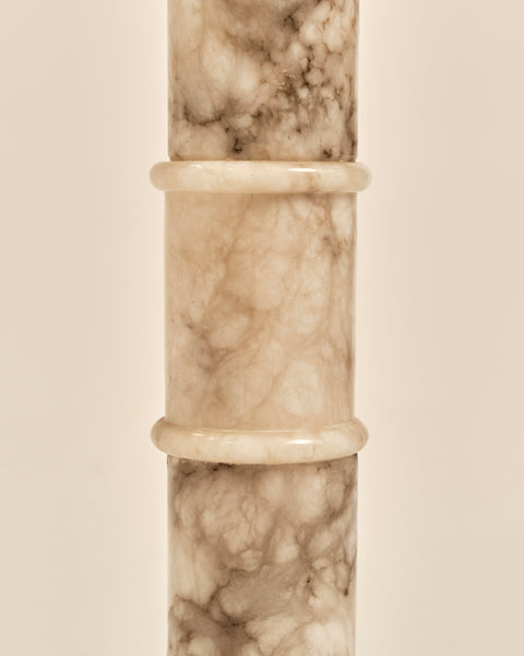Neoclassical Calacatta Marble Pedestal