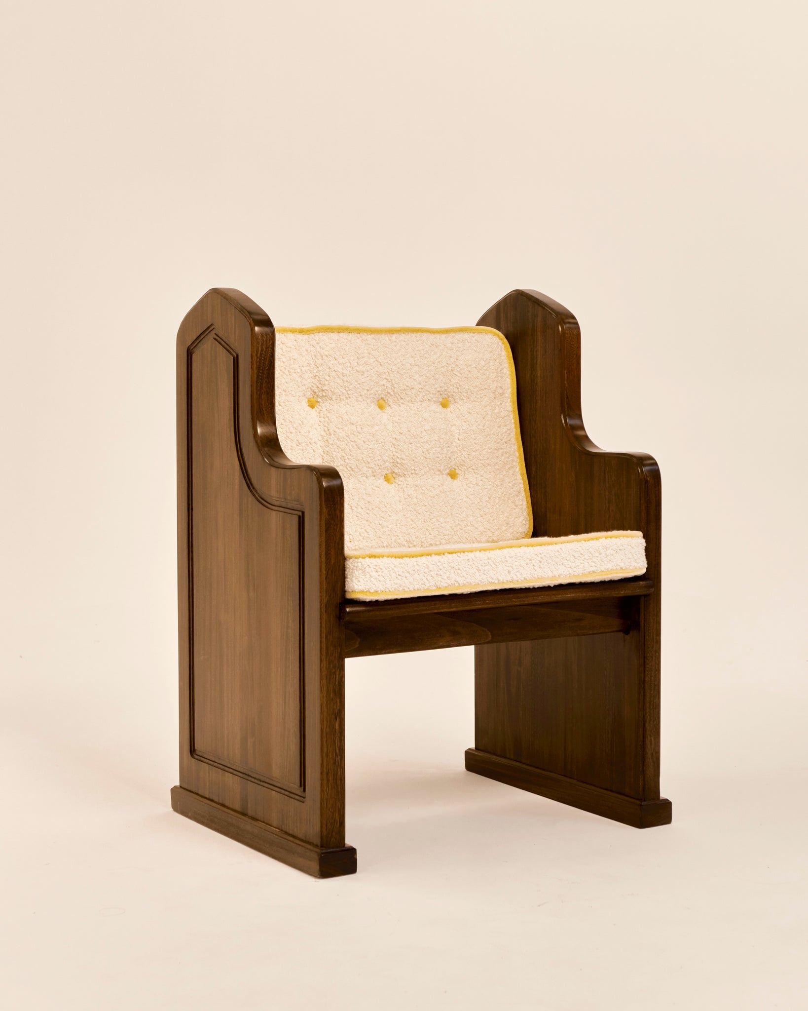 French Oak Church Pew Chair