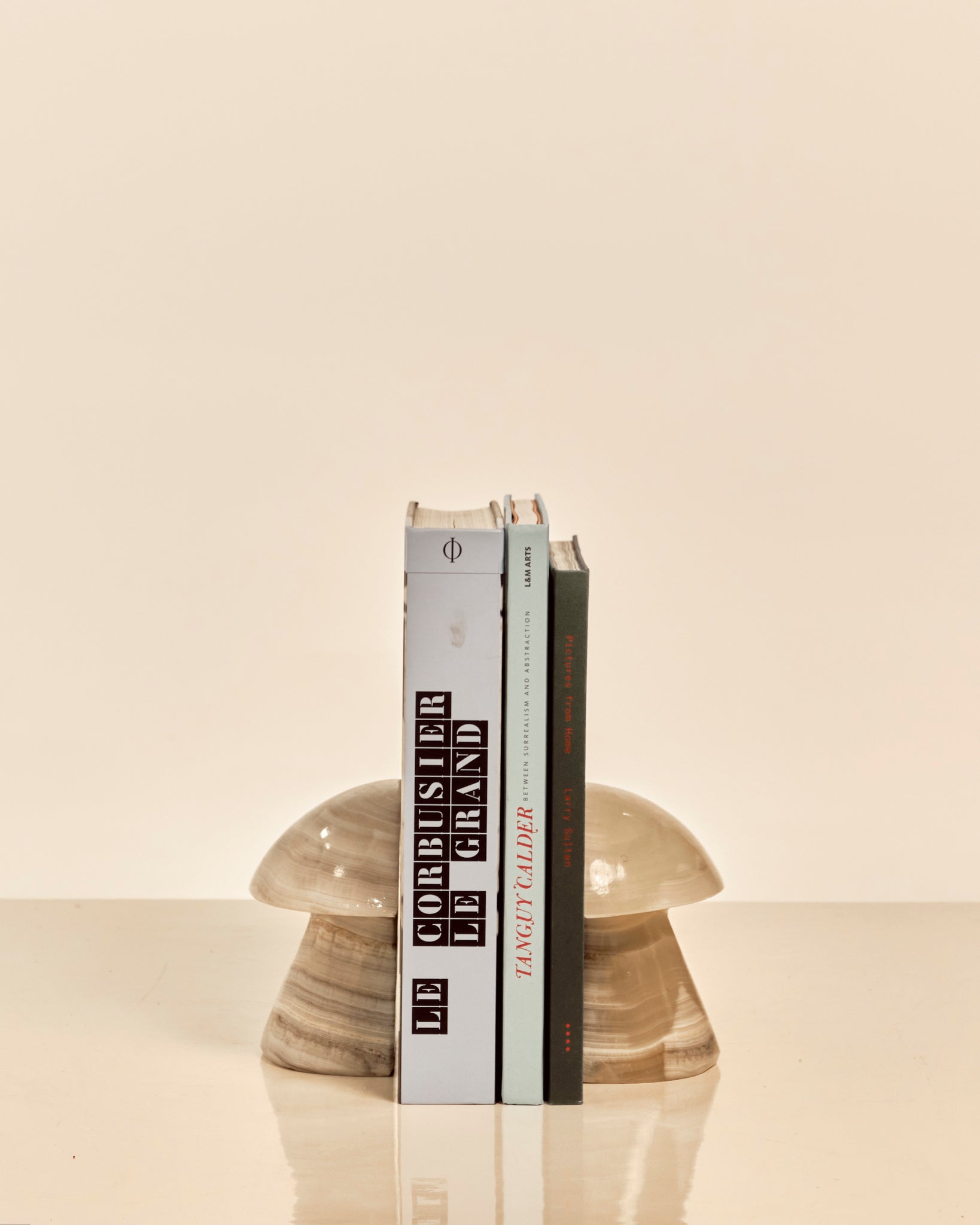 Onyx Mushroom Book Ends