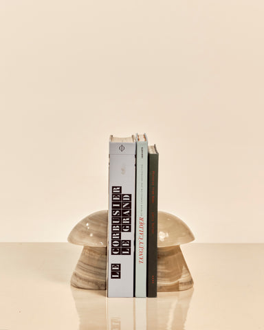 Onyx Mushroom Book Ends