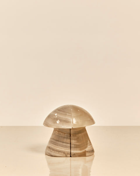Onyx Mushroom Book Ends