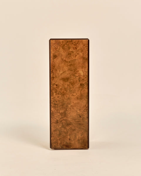 Burled Olivewood Pedestal