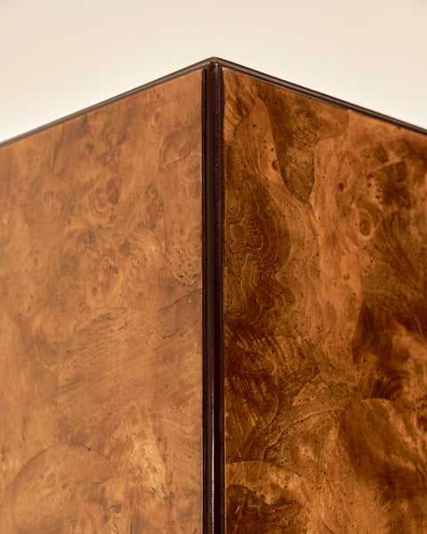 Burled Olivewood Pedestal