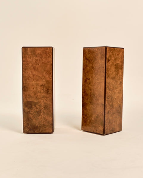 Burled Olivewood Pedestal