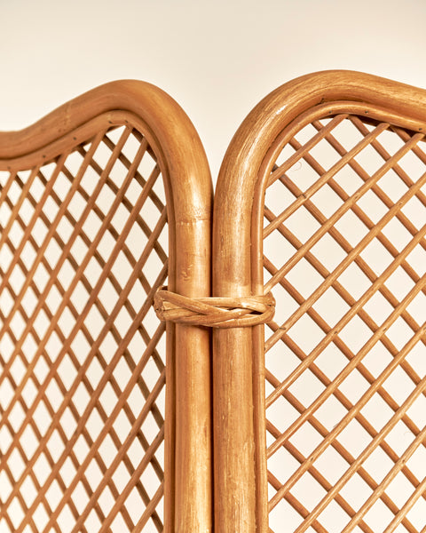 Italian Scalloped Bamboo Room Divider