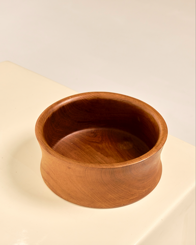 Danish Hand Turned Teakwood Bowl