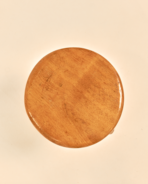 French Modernist Walnut Foot Stool