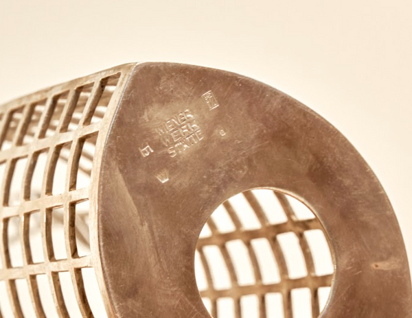 Silver  "Glitterwerk" Flowerbasket by Josef Hoffmann for Wiener Werkstätte