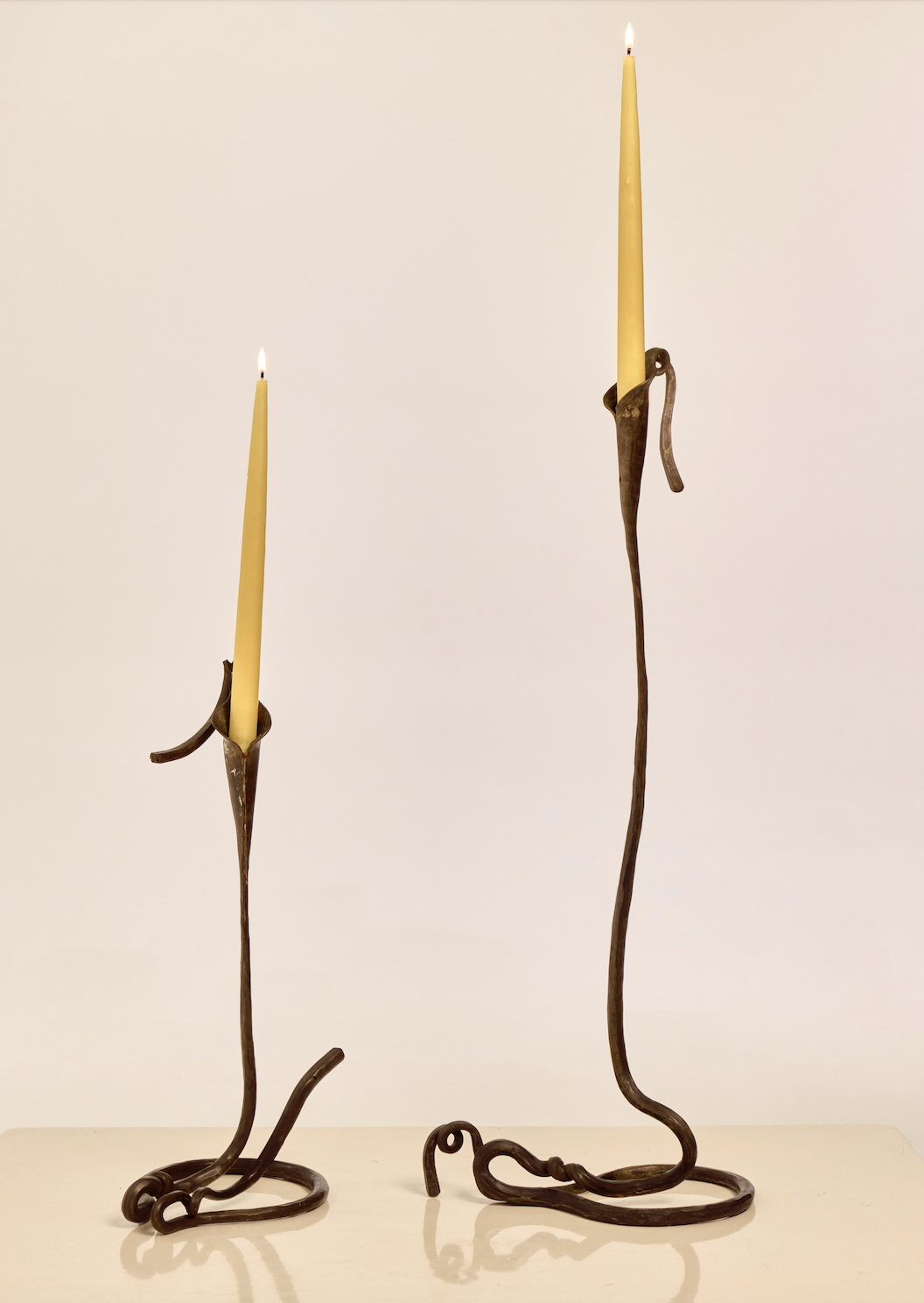 In the Nature of Things　Jack Stuler Pair of Large Calla Lily Shaped Candle Holders by Jack