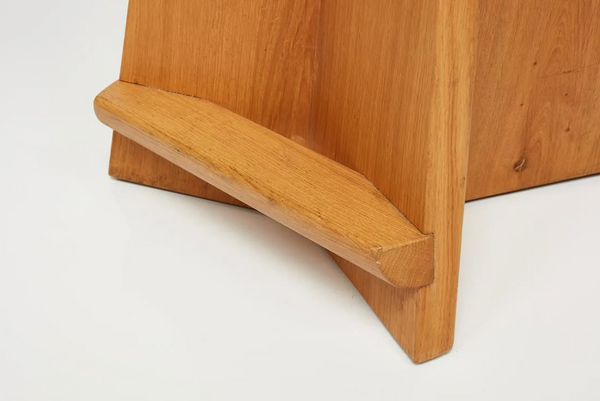 Modernist Solid Oak Counter Stool