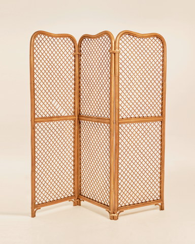 Italian Scalloped Bamboo Room Divider