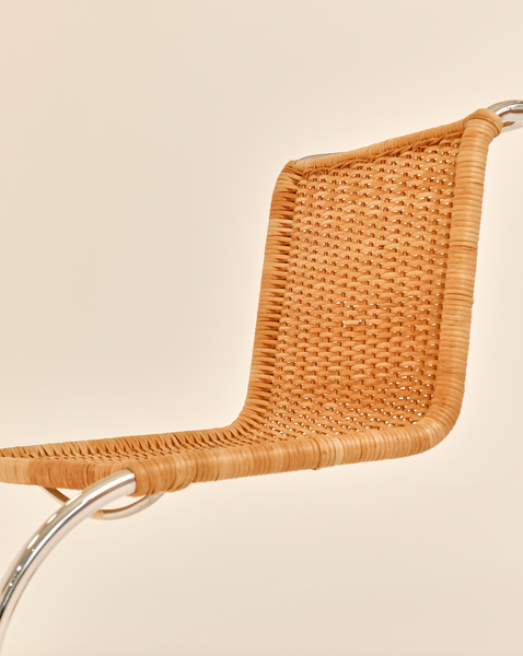 MR 10 Side Chair by Mies Van Der Rohe in Rattan for Stendig (with label)